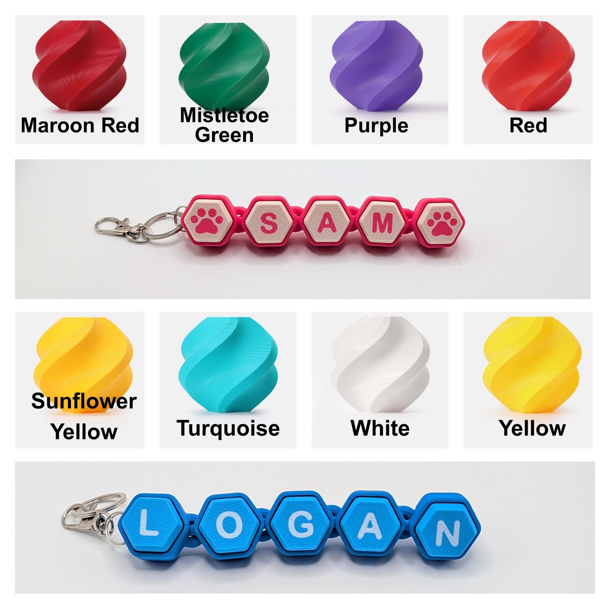 Personalized Name Clicker Keychain