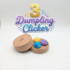 Dumpling Clicker Fidget Toy in Steamer Basket
