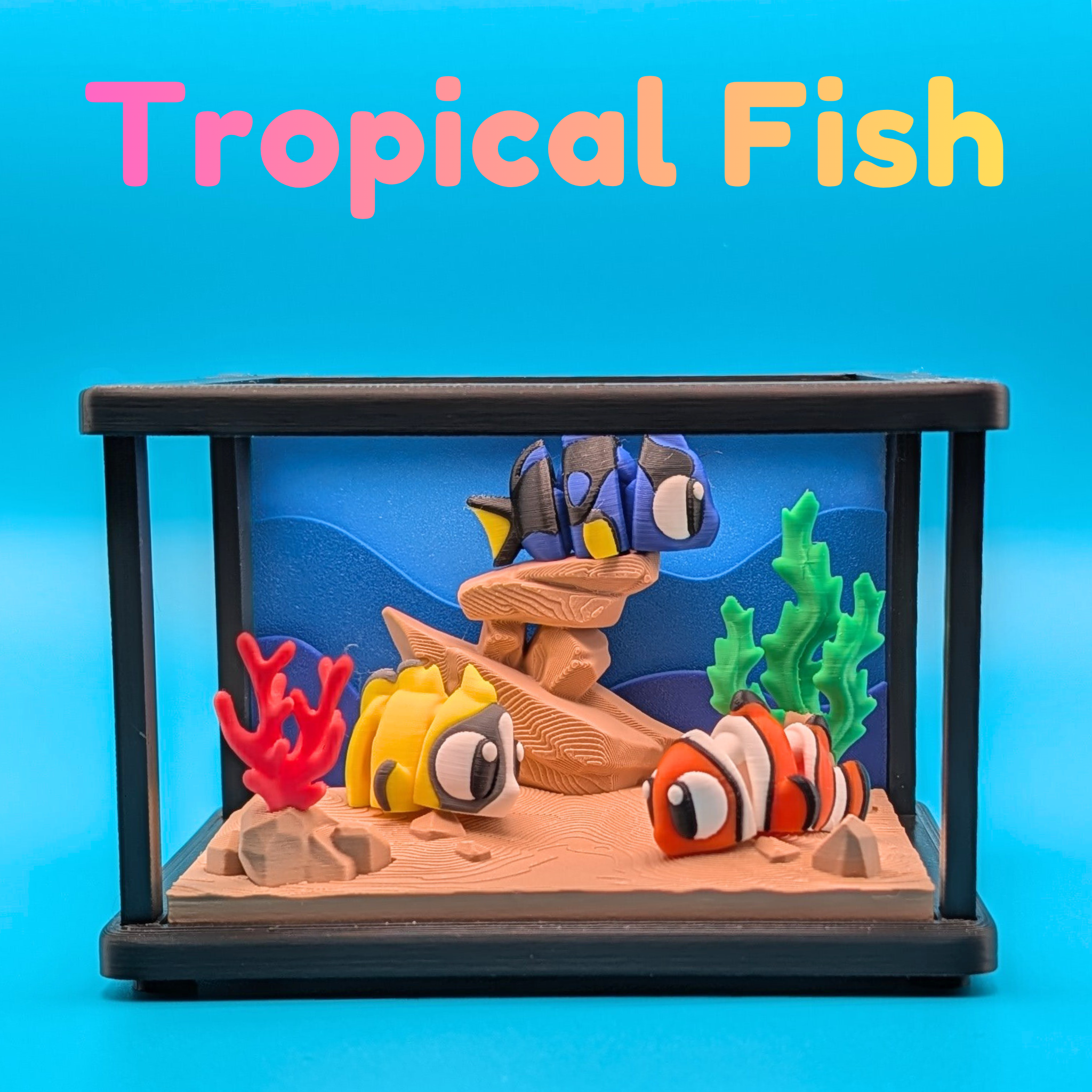 Articulated Tropical Fish Fidgets | Clownfish, Blue Tang, Butterfly