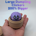 Dumpling Clicker Fidget Toy in Steamer Basket