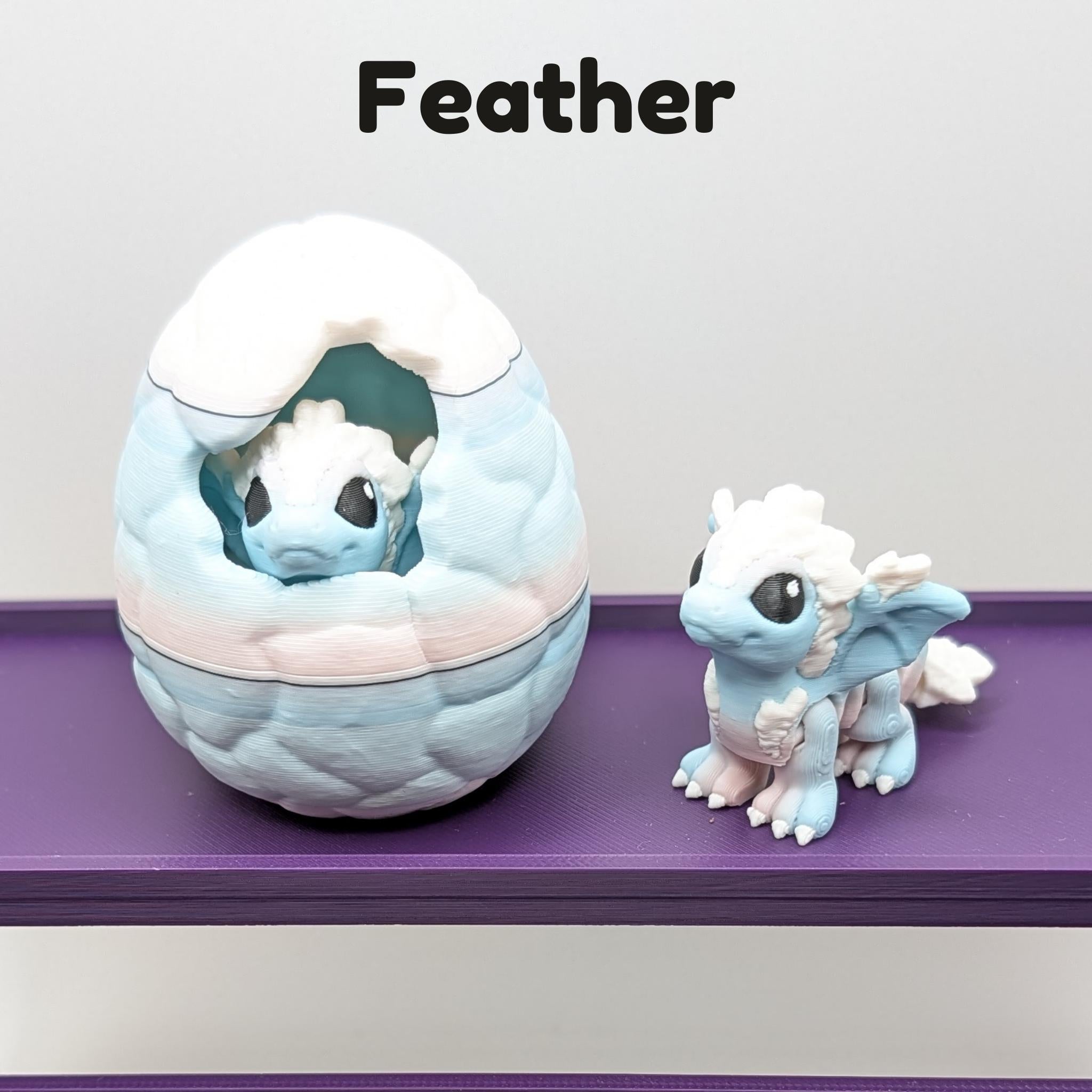 Elemental Dragon Hatchlings with Egg