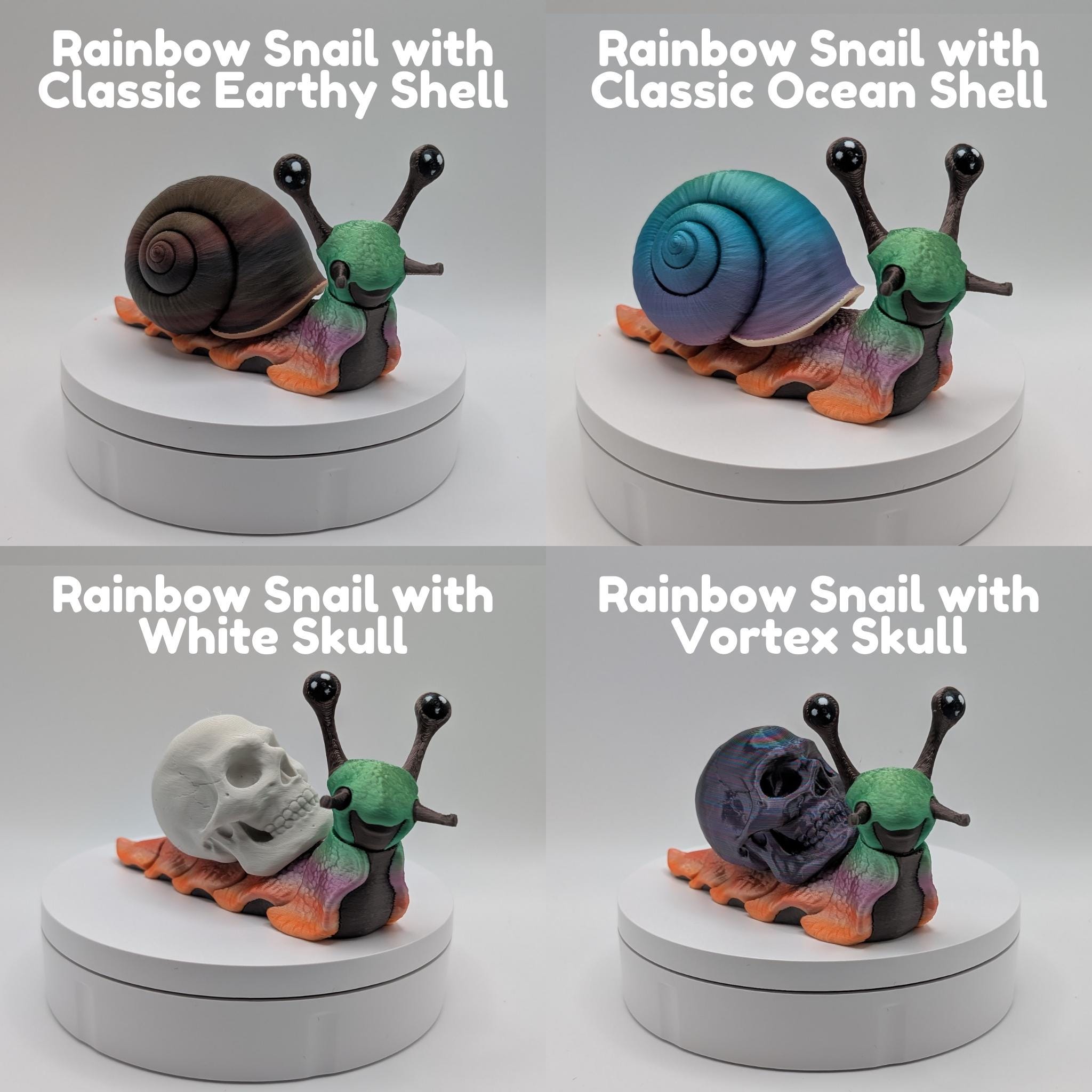 Custom Snail Figure with Choice of Shell