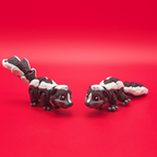 Mini Skunk | Articulated Desk Pet with Locking Tail