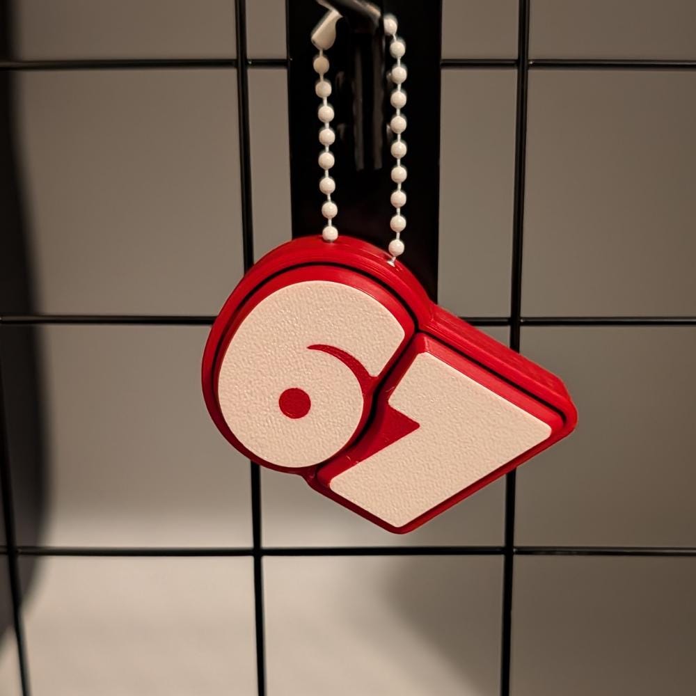67 Clicker Fidget Clicker Keychain