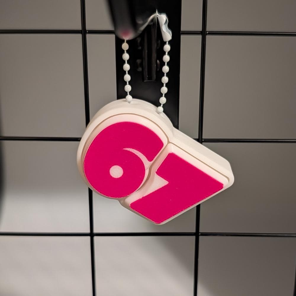 67 Clicker Fidget Clicker Keychain