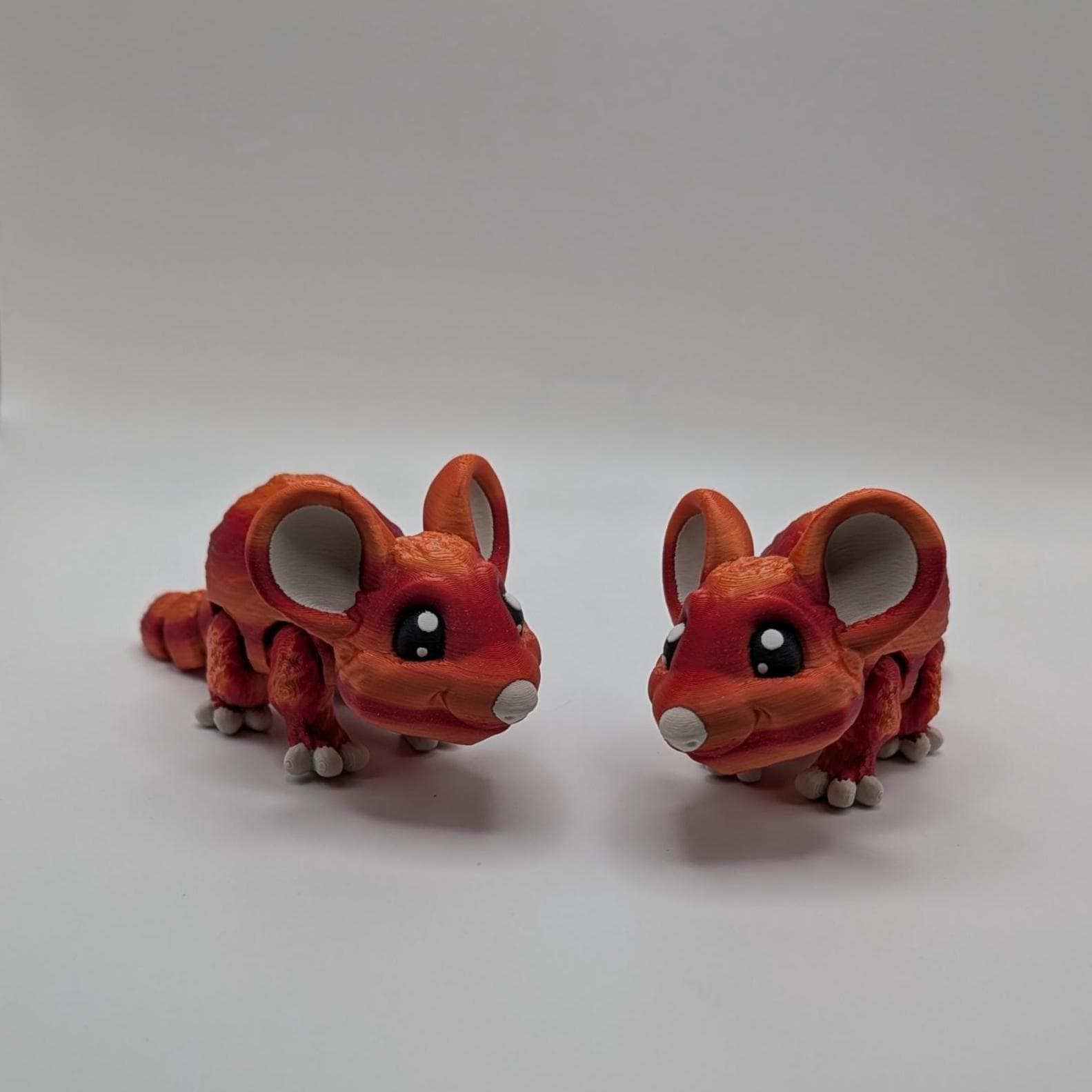 Articulated Fidget Mouse: Sensory Desk Pet - Autumn Harvest