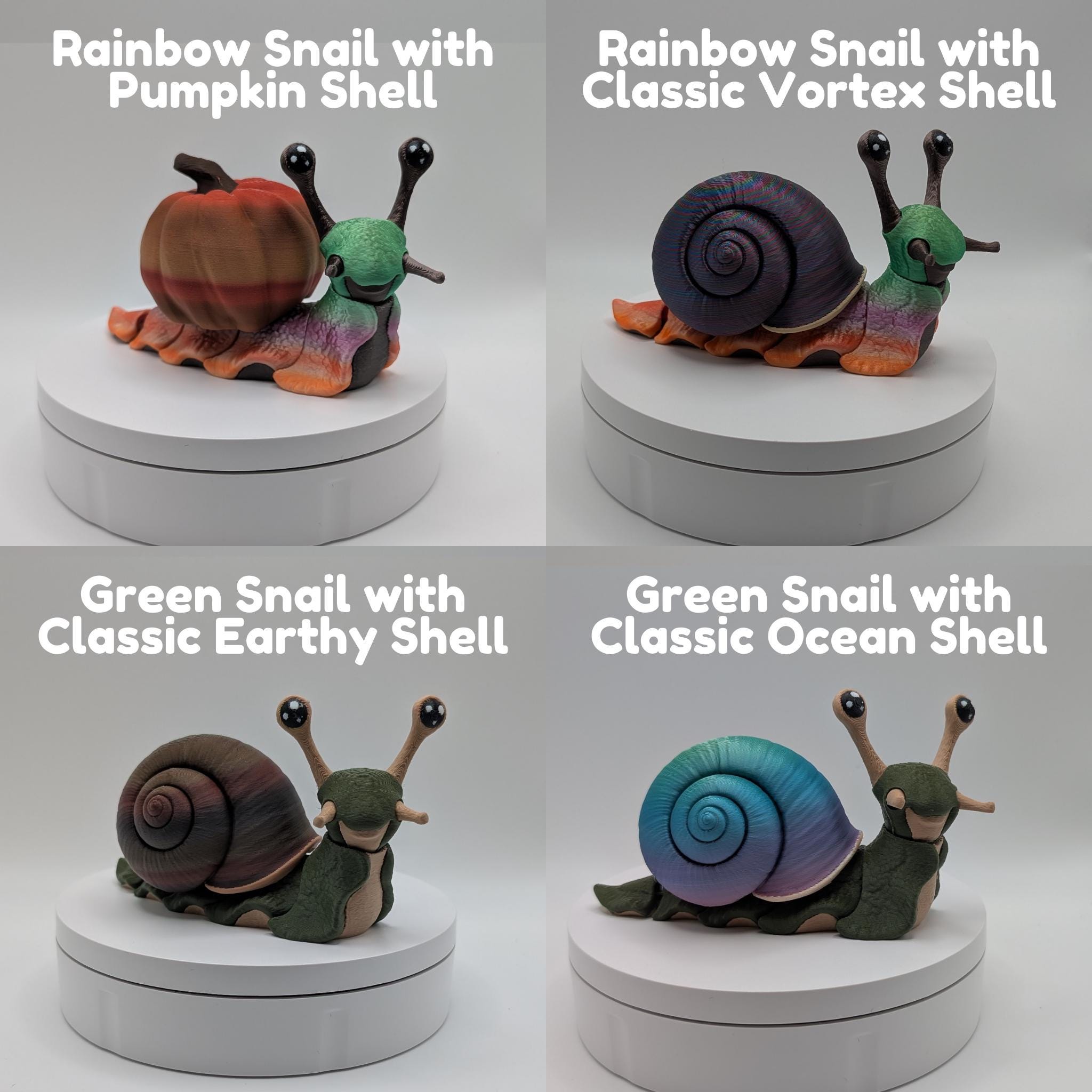 Custom Snail Figure with Choice of Shell