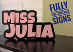 Personalized Desk Name Plate