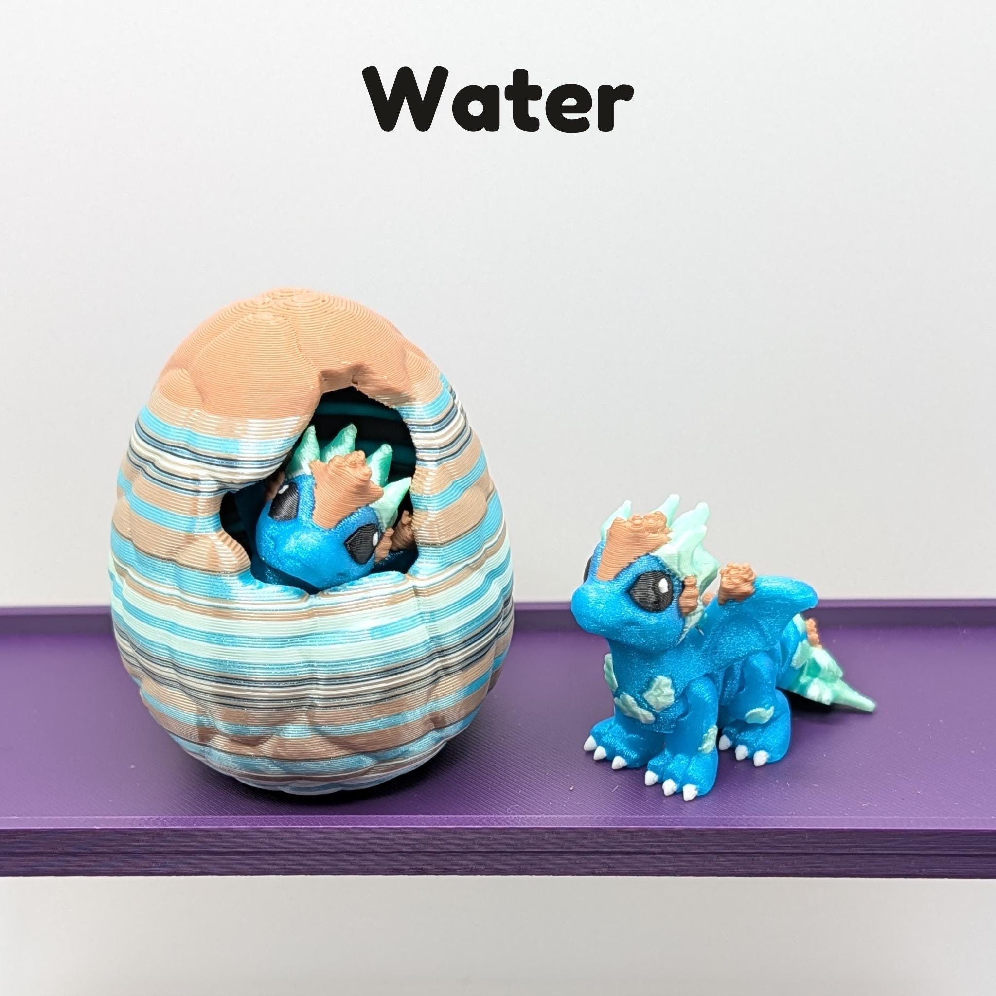 Elemental Dragon Hatchlings with Egg