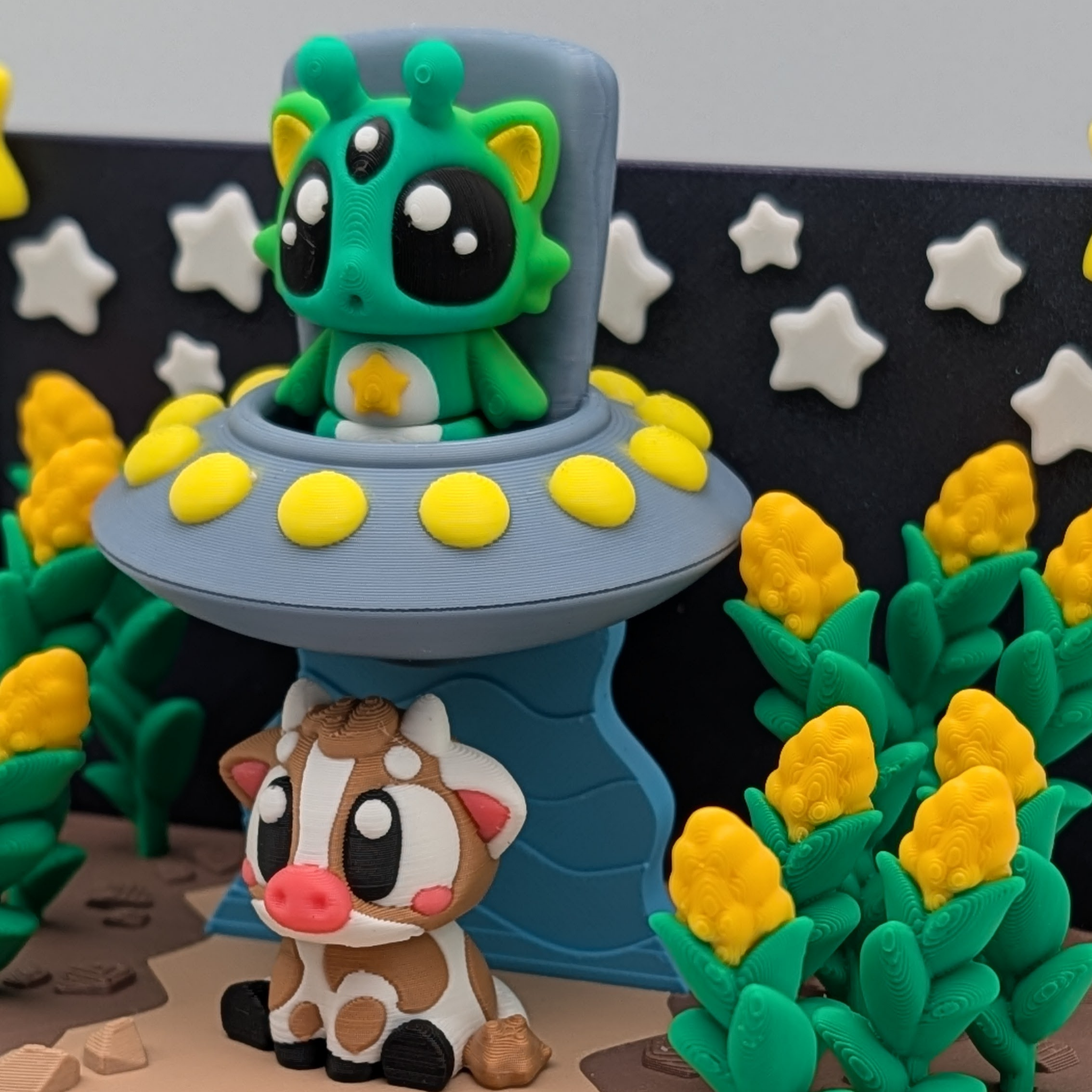 Alien Abduction UFO Playset and Figures