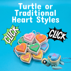 Anti-Valentine Conversation Heart Clicker Fidget Keychain