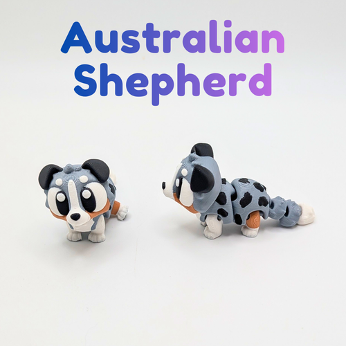 Articulated Dog Fidget Toy with Pet Carrier