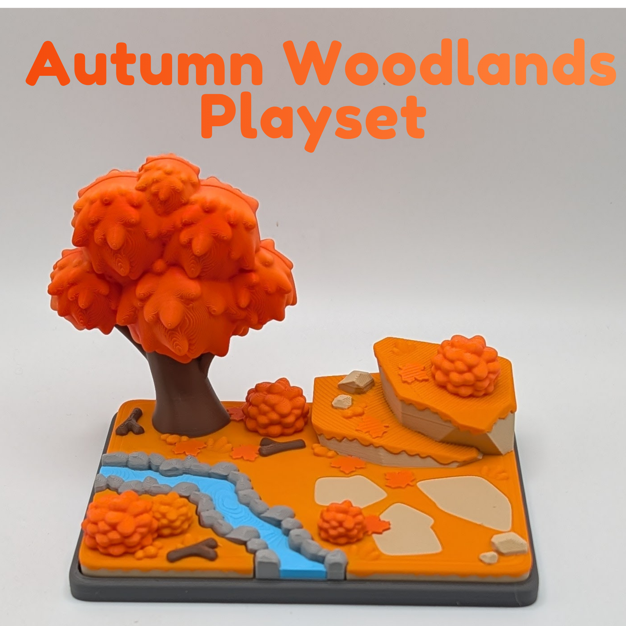 Articulated Flexi Moose Fidget Toy and Autumn Playset