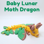 Articulated Lunar Moth Dragon Fidget