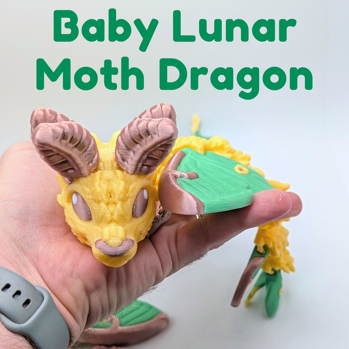 Articulated Lunar Moth Dragon Fidget