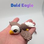 Flexi Bald Eagle and Stars and Stripes Fidget Toy