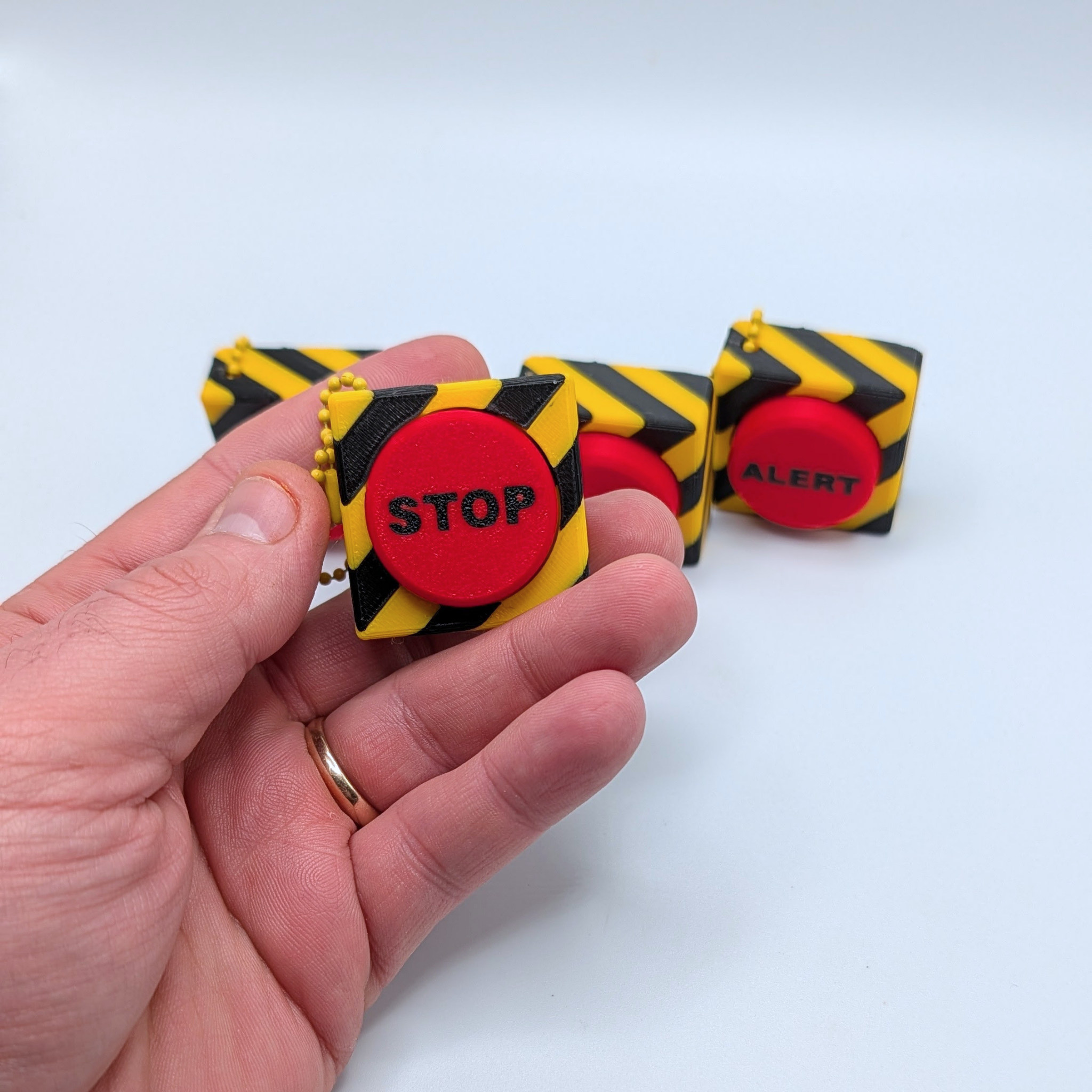 3D Printed Big Red Button Clicker