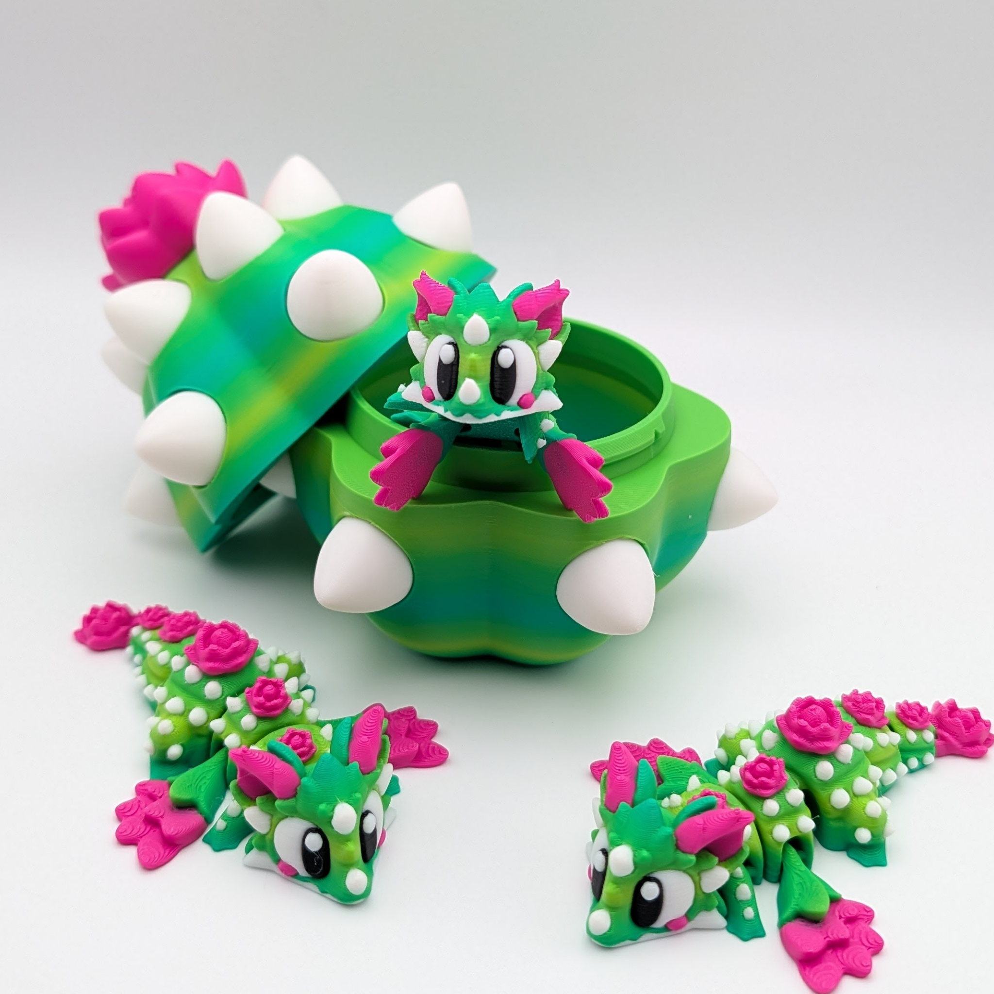 Flexi Cactus Dragon with Matching Egg