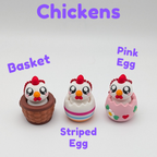 Spring Animal Mechanical Clicker Fidget Keychain