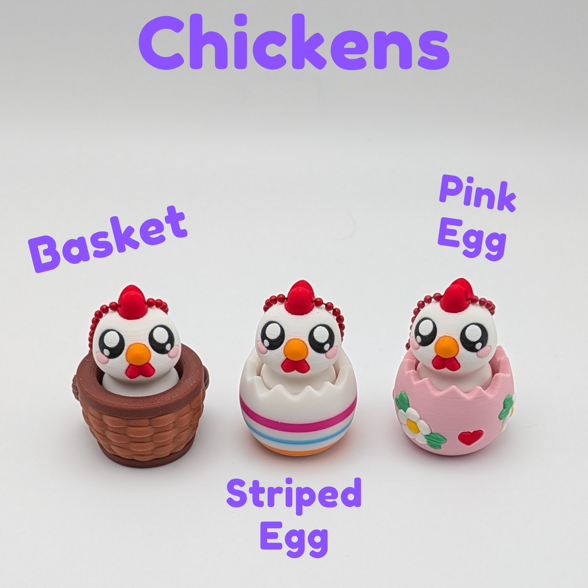 Spring Animal Mechanical Clicker Fidget Keychain