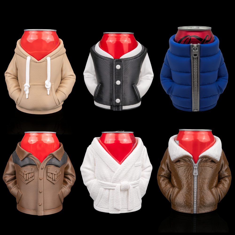 Custom Jacket, Coat & Robe Can Coolers