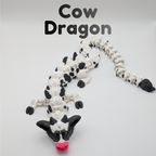 Articulated Cow Dragon - Winged & Baby Versions 🐮