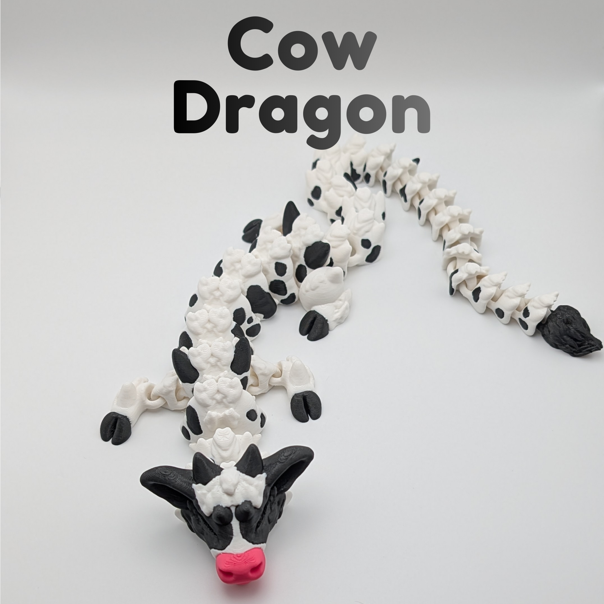 Articulated Cow Dragon - Winged & Baby Versions 🐮