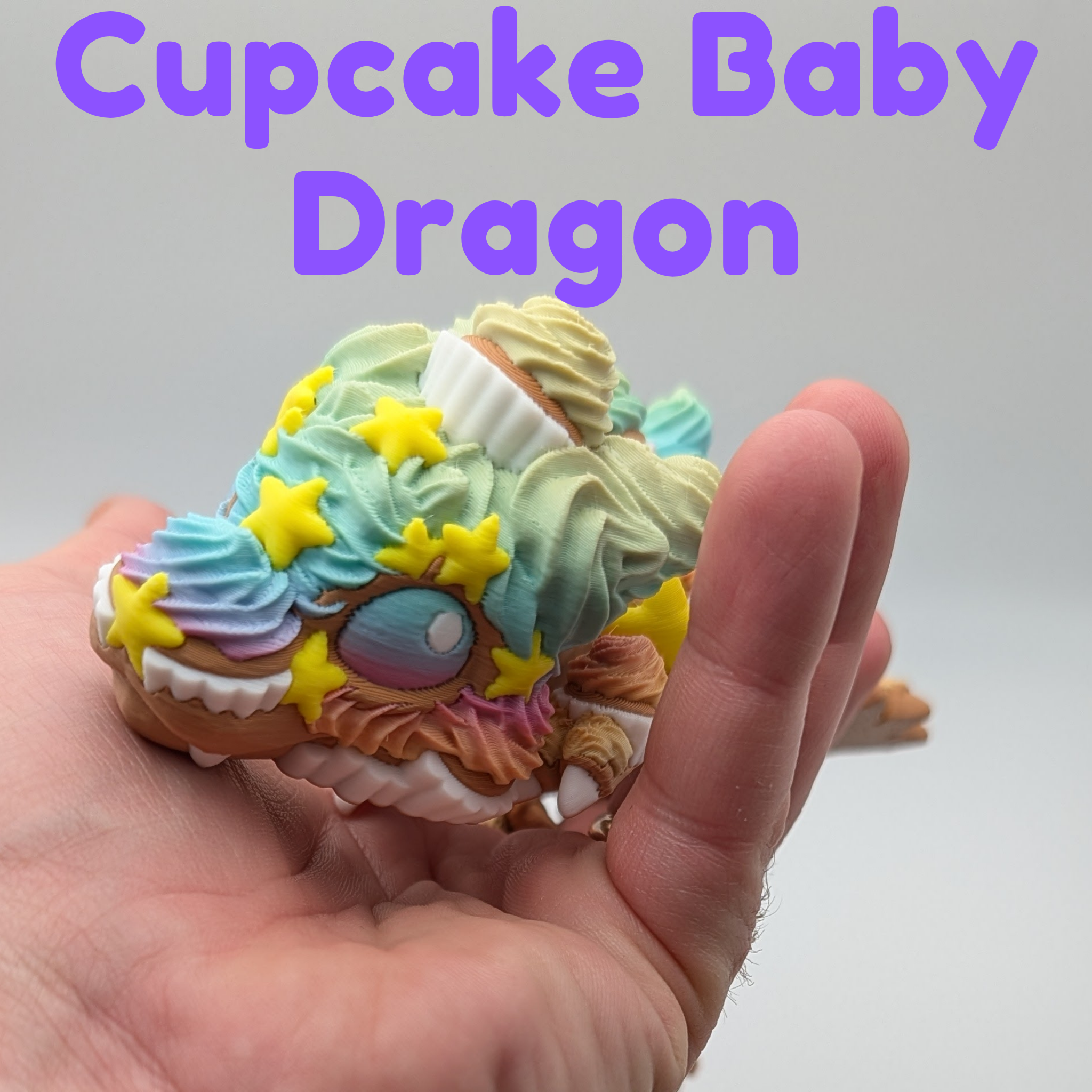 Cupcake Dragon with Clicker Tail