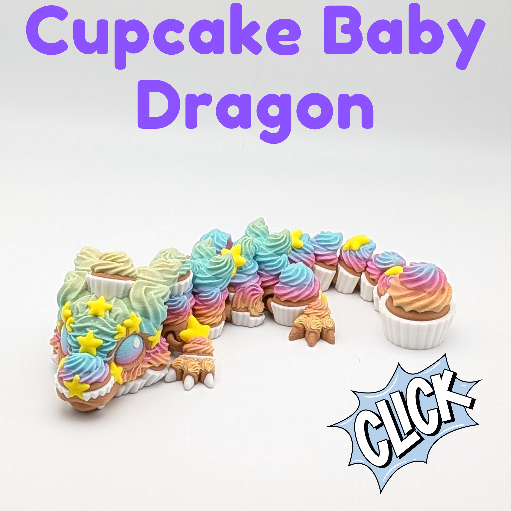 Cupcake Dragon with Clicker Tail