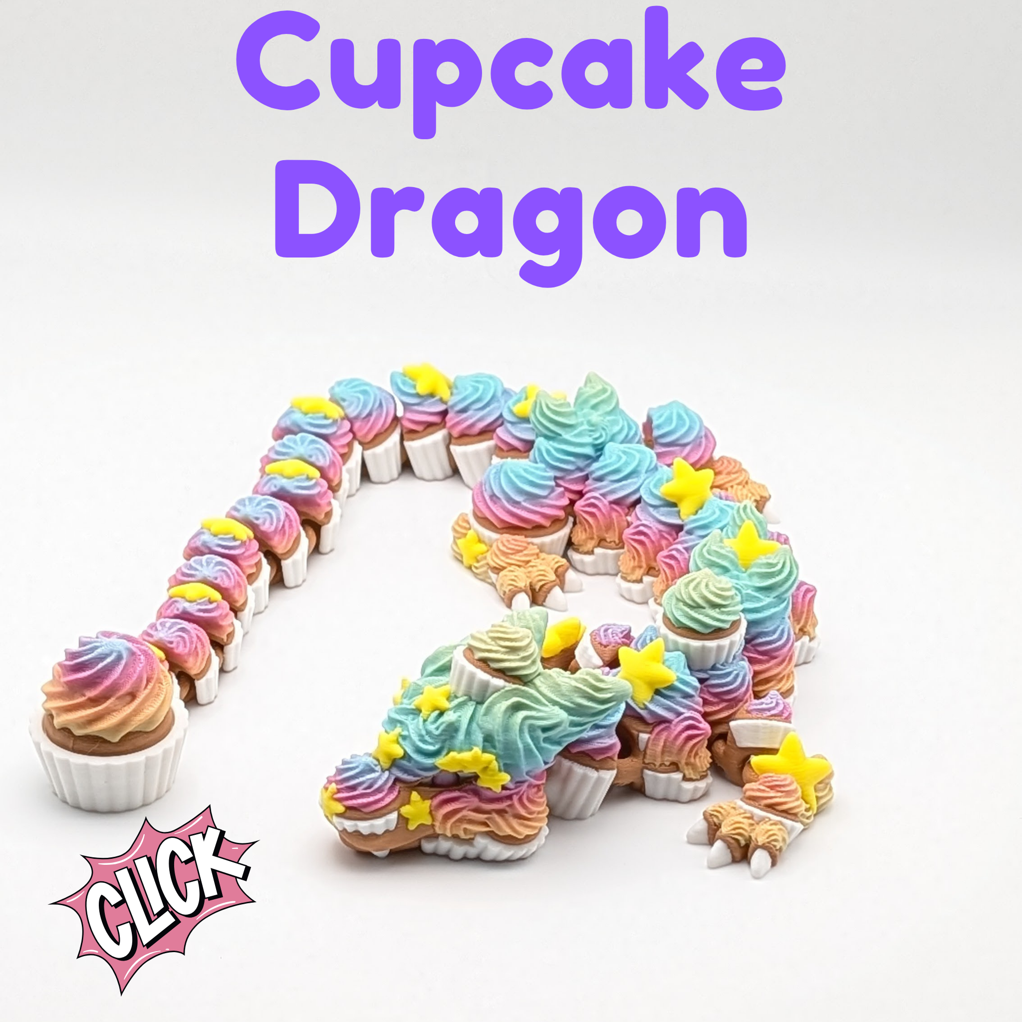 Cupcake Dragon with Clicker Tail