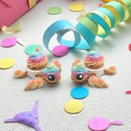 Cupcake Turtle Mechanical Clicker Fidget