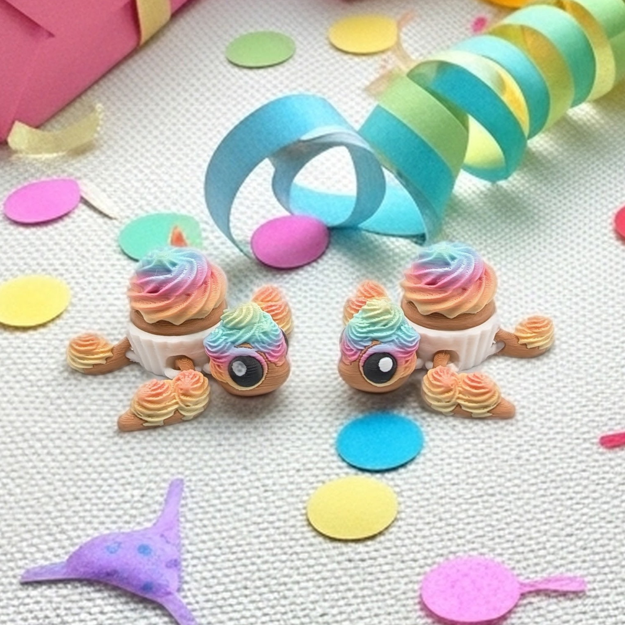 Cupcake Turtle Mechanical Clicker Fidget