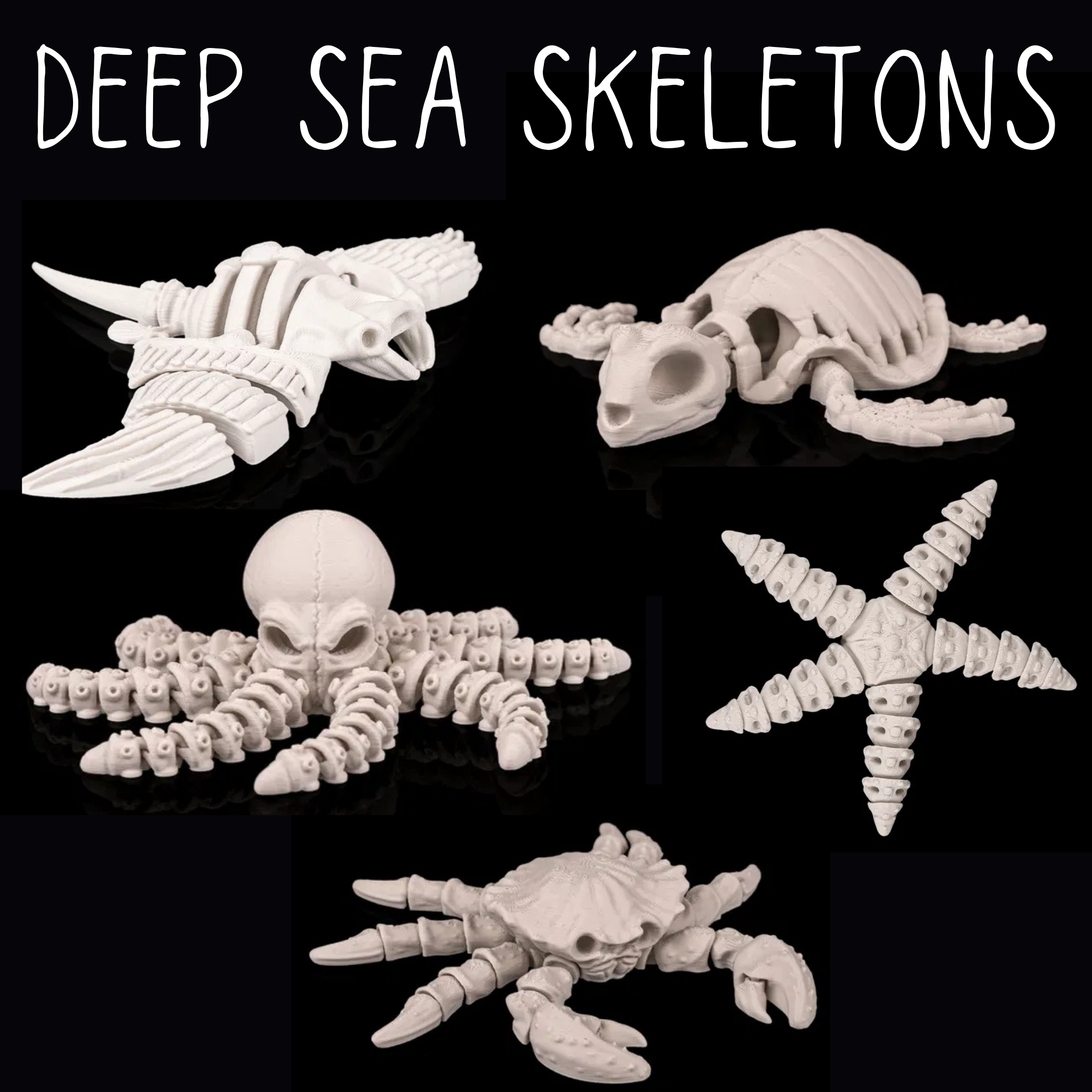 Deep Sea Skeleton Articulated Fidget Toy