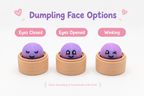 Dumpling Clicker Fidget Toy in Steamer Basket