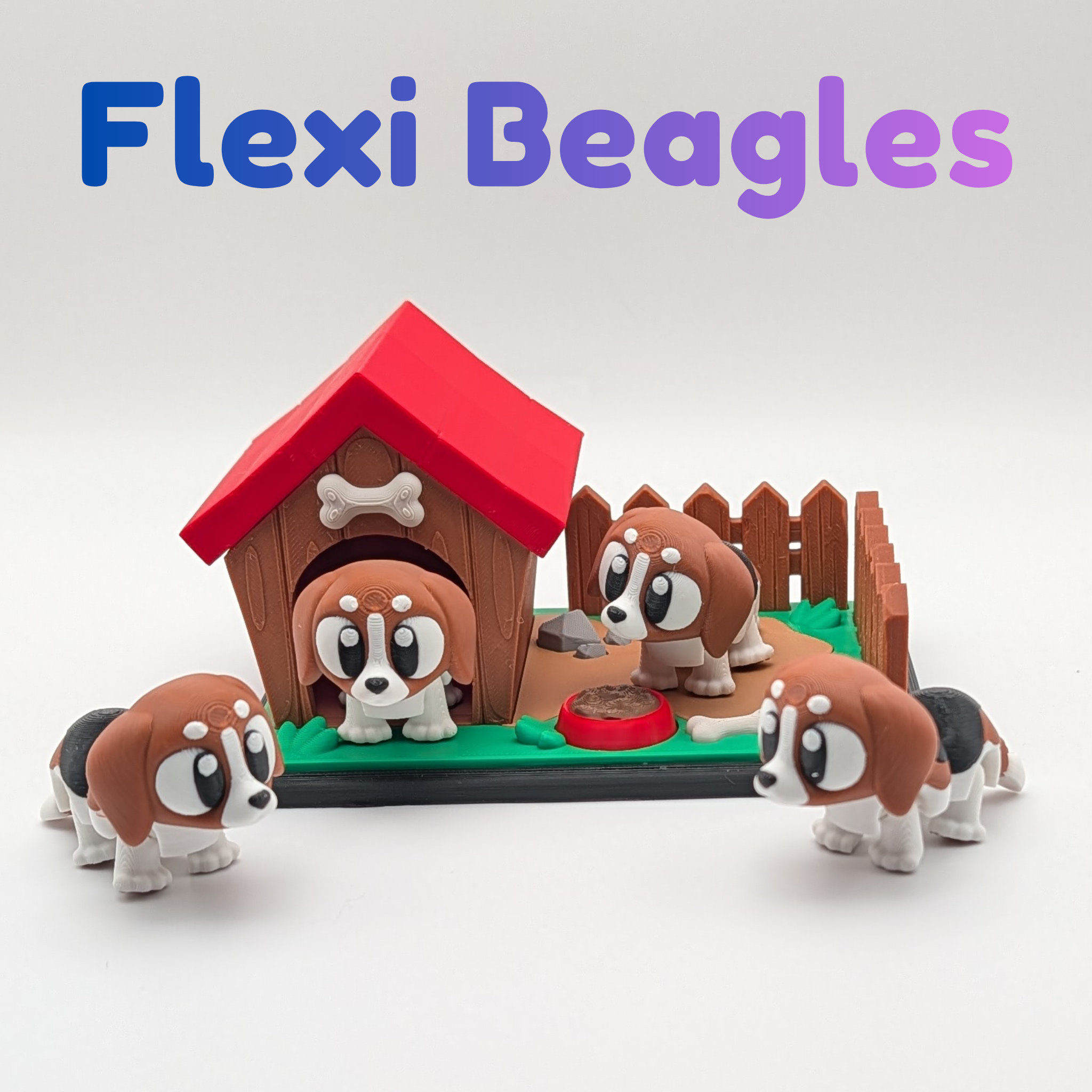 Flexi Beagle | Articulated Puppy & Play Yard