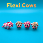 Articulated Cow Fidget Toy and Country House Playset