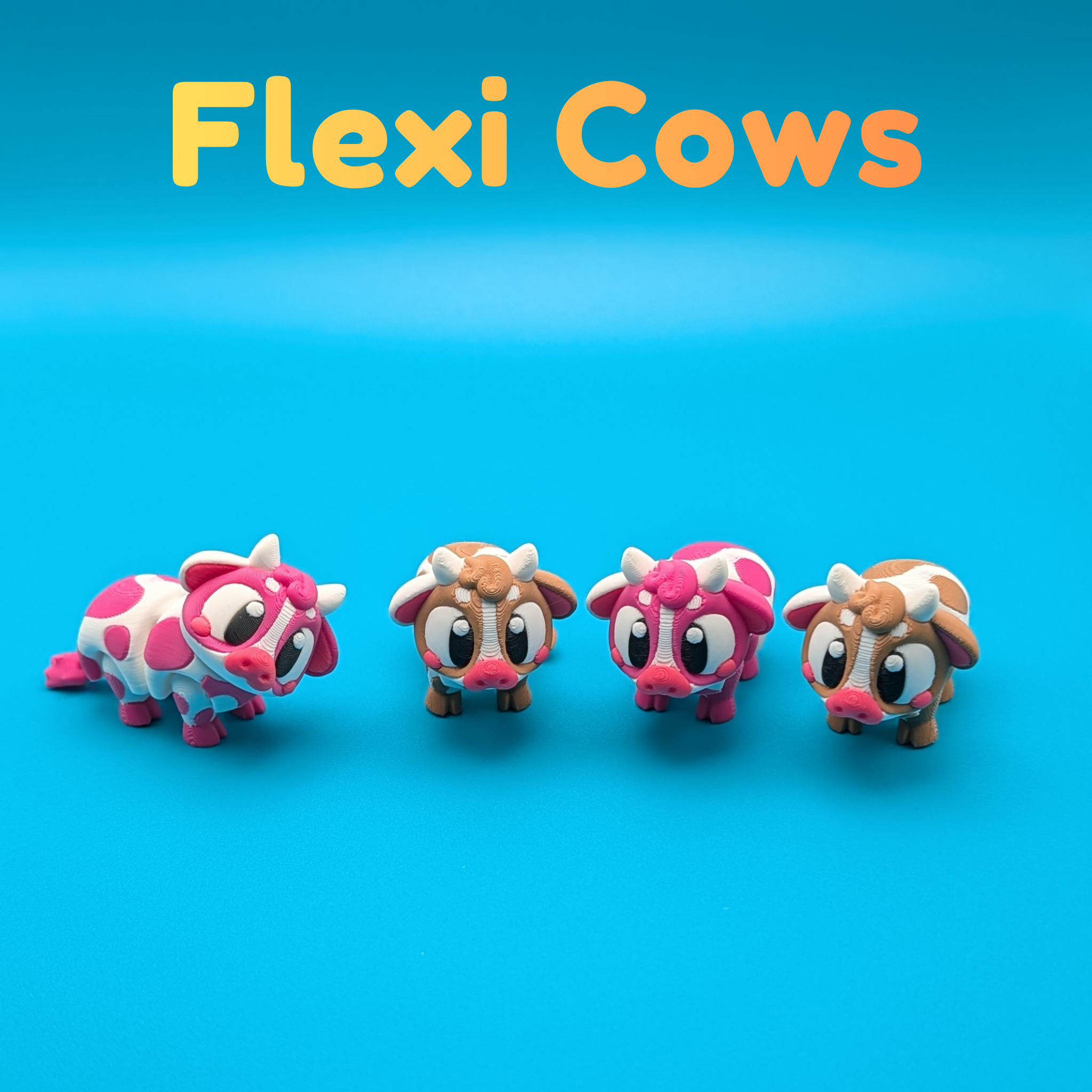 Flexi Cows | Articulated Fidget Figure
