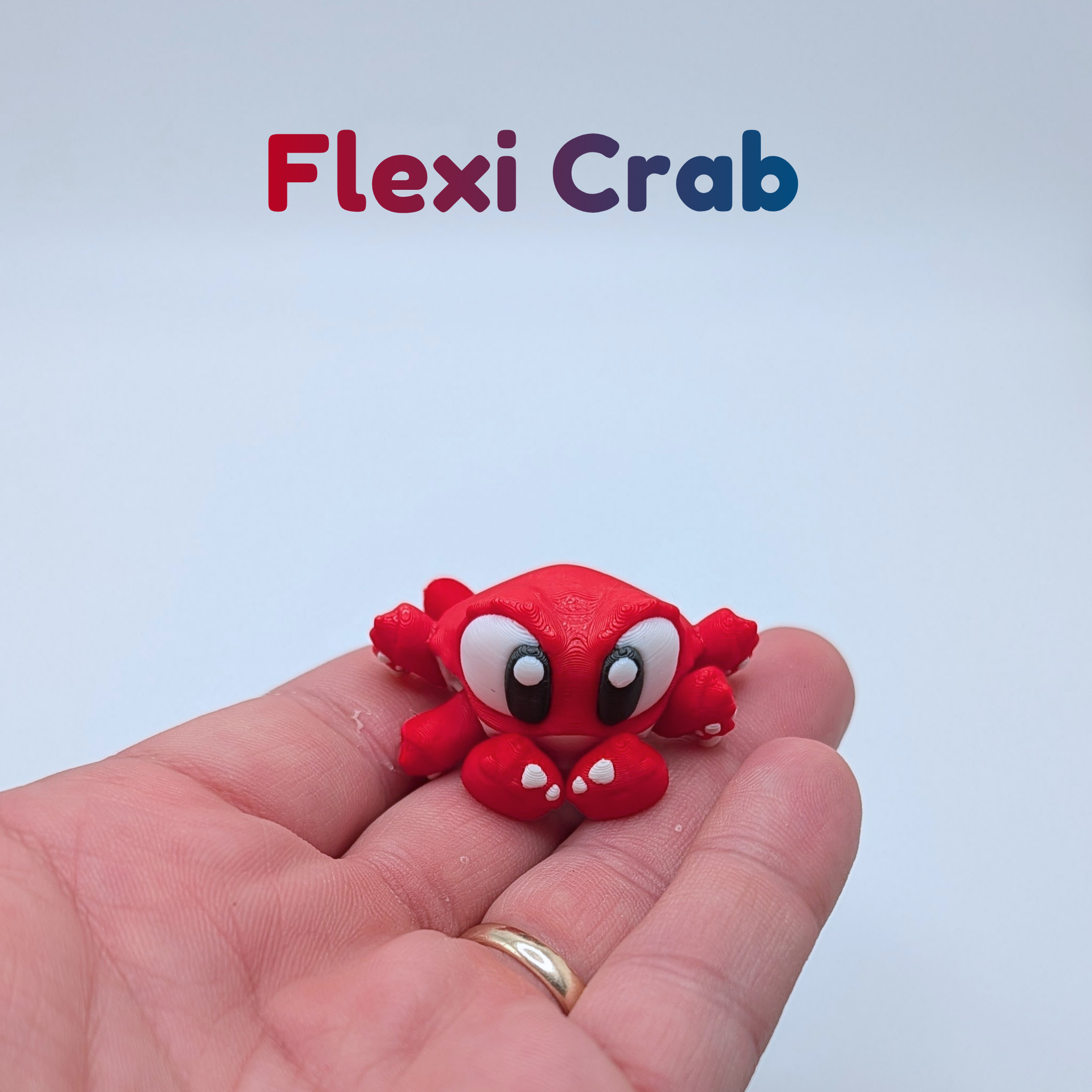 3D Printed Flexi Crab and Sand Castle Playset