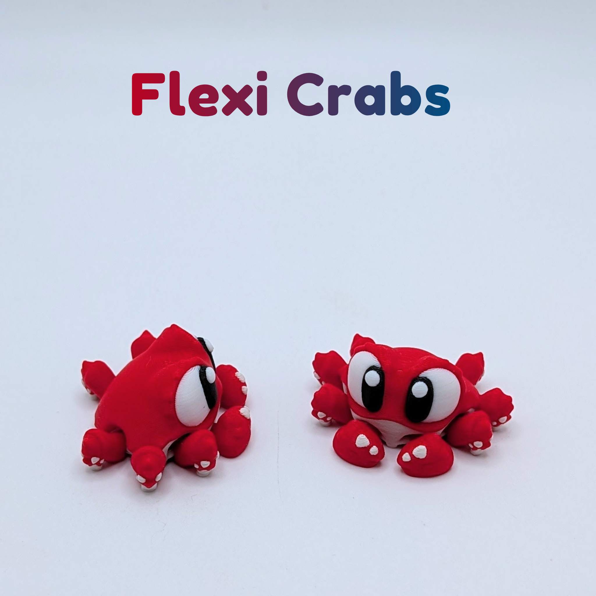 3D Printed Flexi Crab and Sand Castle Playset