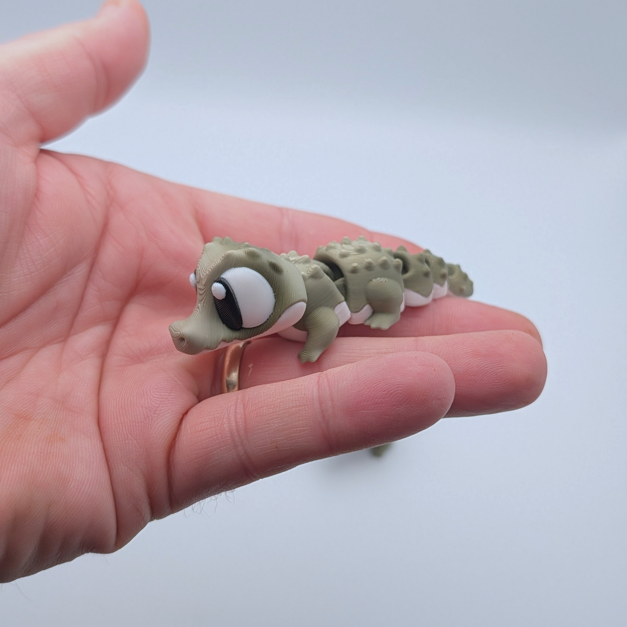 Flexi Crocodile Articulated Fidget and Swamp Playset