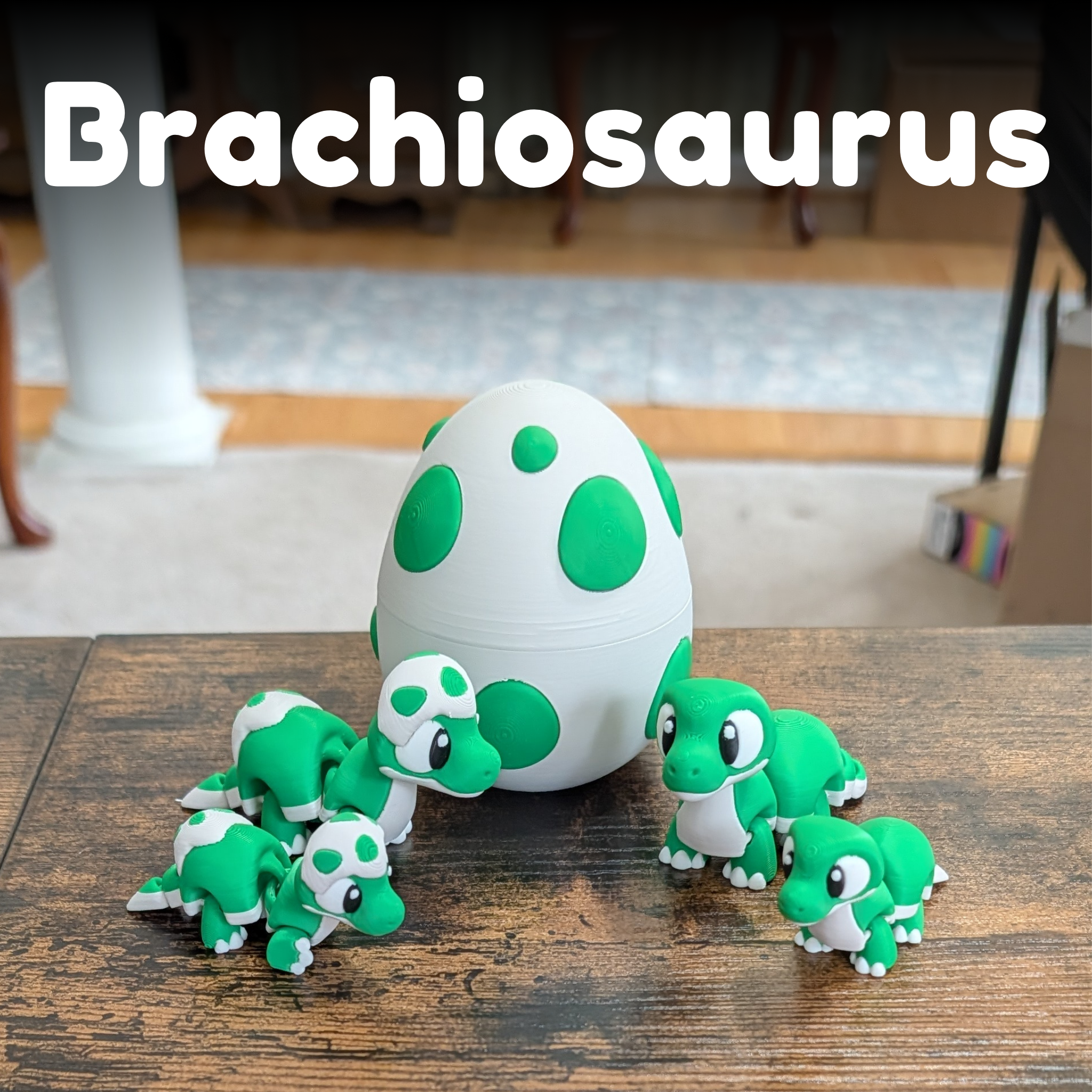 Flexi Dinosaur Fidget Toy - 3D Printed Articulated Dino Desk Pet