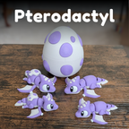 Flexi Dinosaur Fidget Toy - 3D Printed Articulated Dino Desk Pet