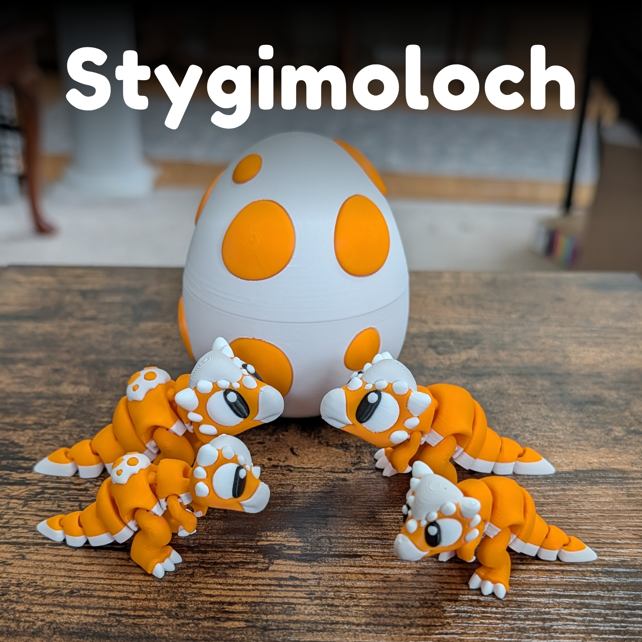 Flexi Dinosaur Fidget Toy - 3D Printed Articulated Dino Desk Pet