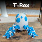 Flexi Dinosaur Fidget Toy - 3D Printed Articulated Dino Desk Pet