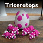 Flexi Dinosaur Fidget Toy - 3D Printed Articulated Dino Desk Pet