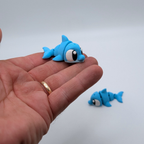Articulated Flexi Dolphin Fidget Toy with Optional Tank