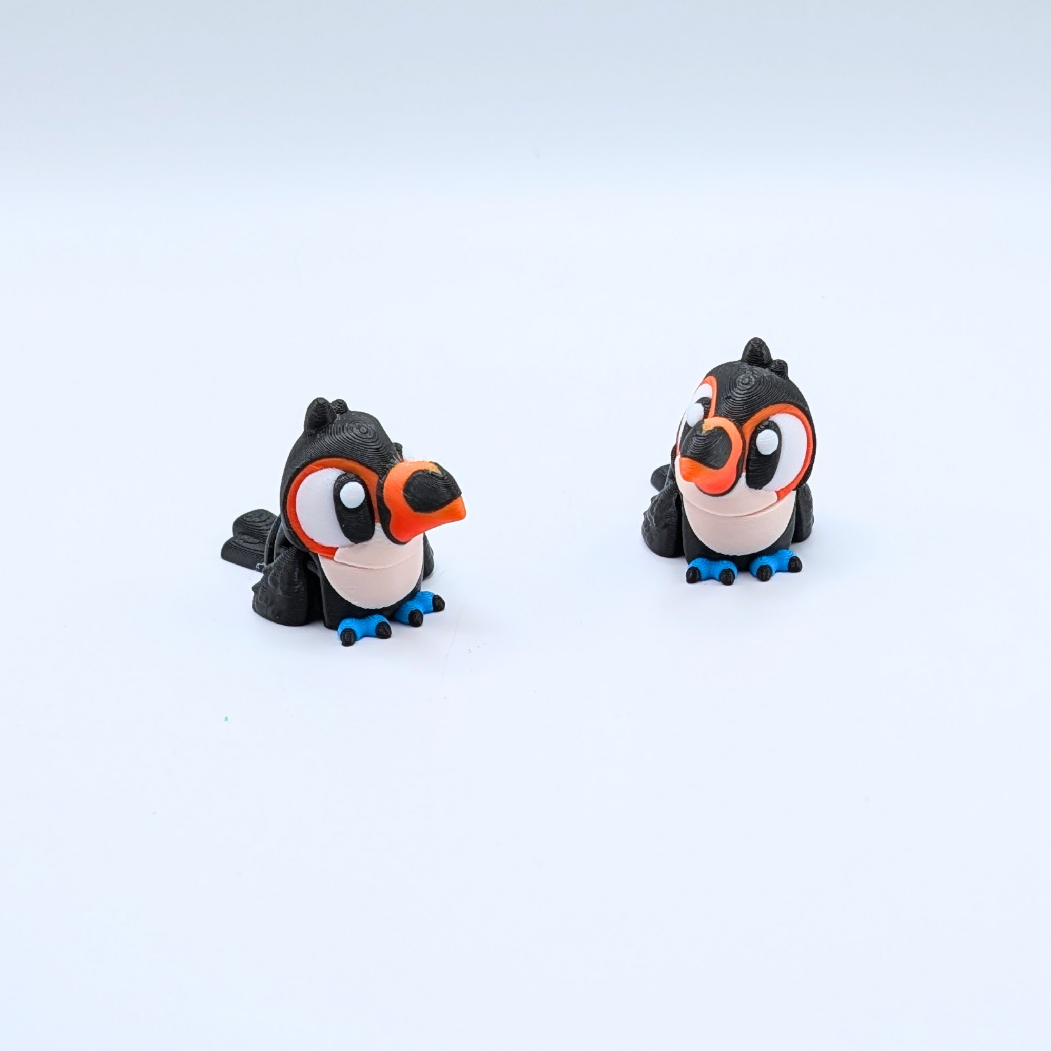 Articulated Flexi Toucan Fidget Toy & Jungle Park Playset