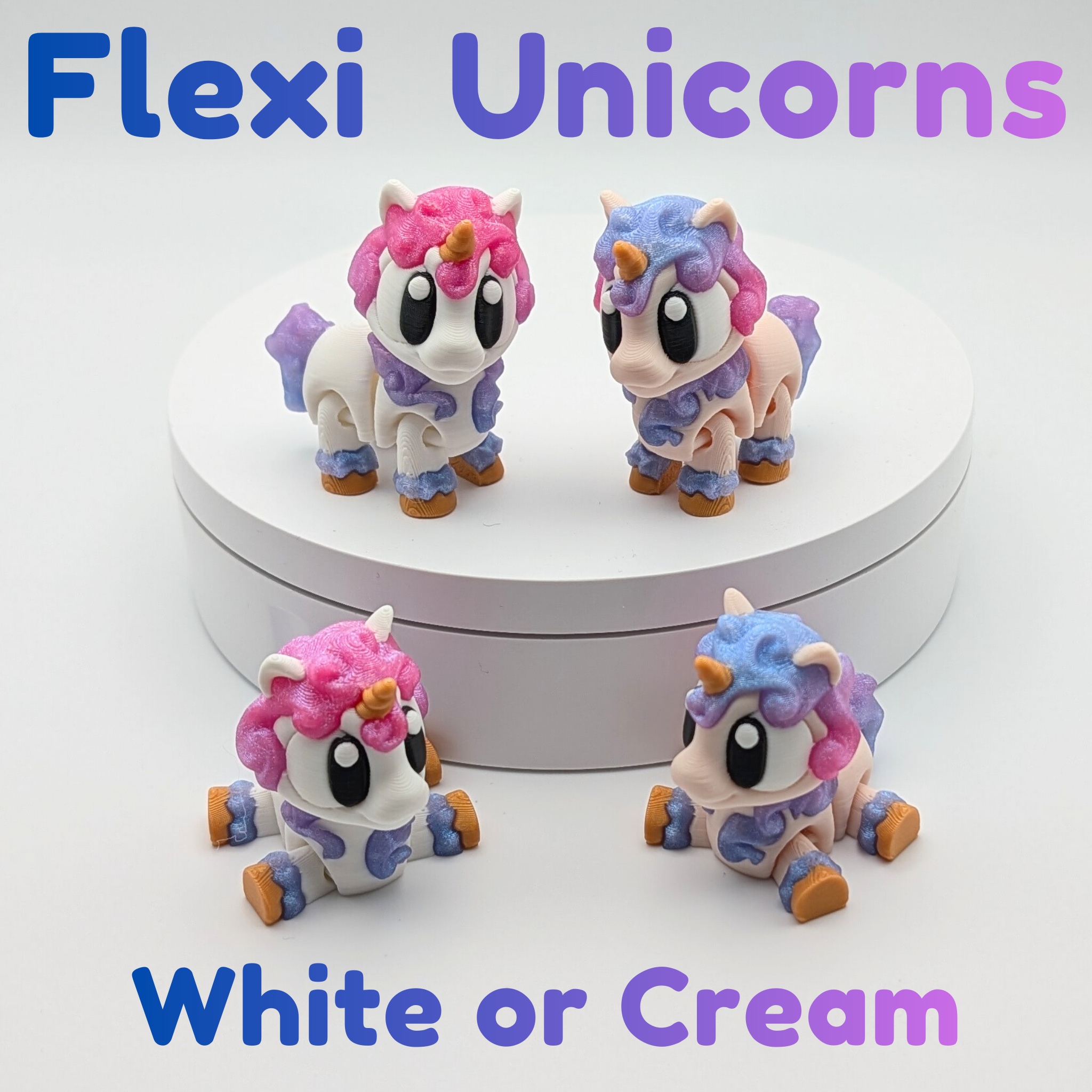 Cute Flexi Unicorn & Alicorn Fidget Toy