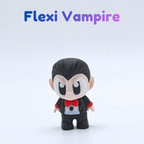Articulated Vampire Fidget Toy and Dracula Castle Playset