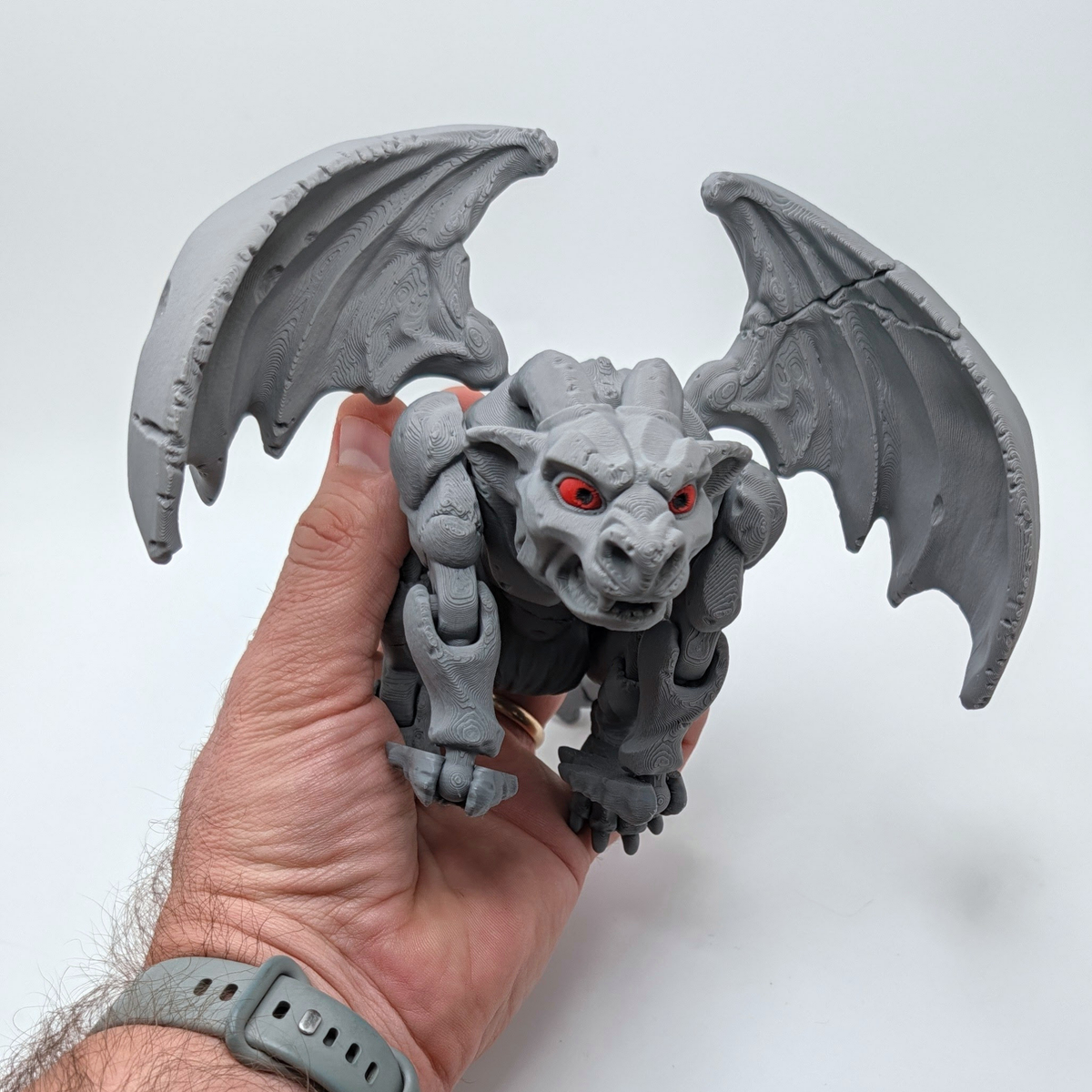 Articulated Gargoyle - 3D Printed Gothic Desk Pet
